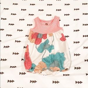 Baby girl bubble floral romper